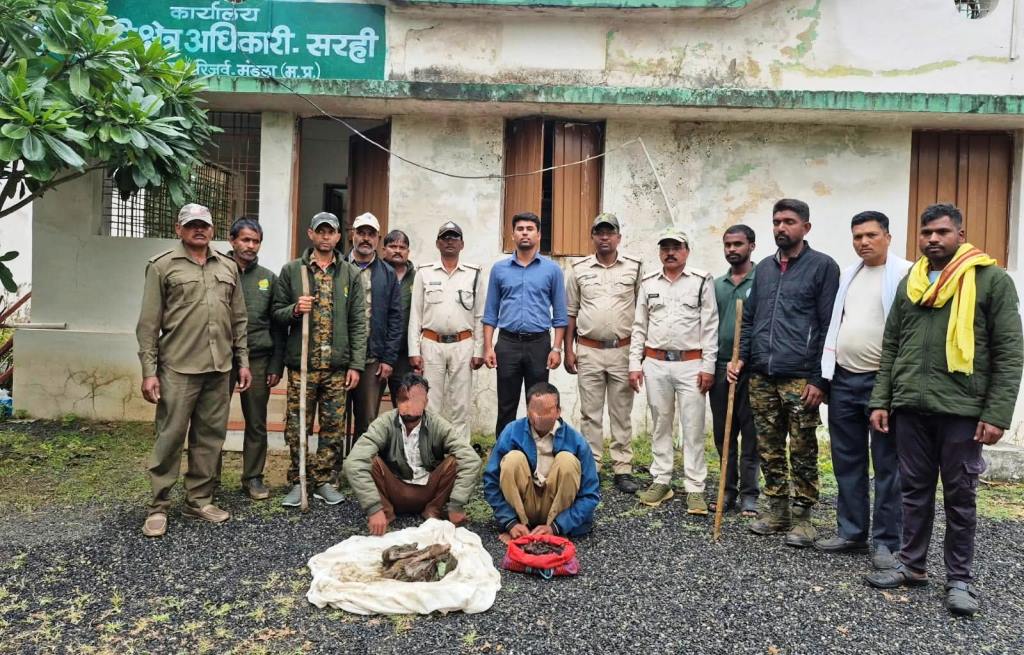 जहर देकर चीतल को मारने वाले दो आरोपी गिरफ्तार, भेजा गया जेल